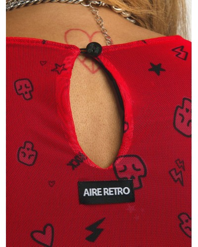 VESTIDO ROJO "SARA" AIRE RETRO