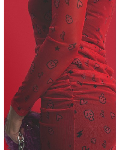 VESTIDO ROJO "SARA" AIRE RETRO