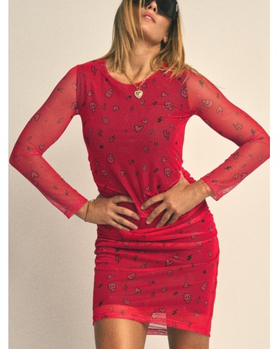 VESTIDO ROJO "SARA" AIRE RETRO