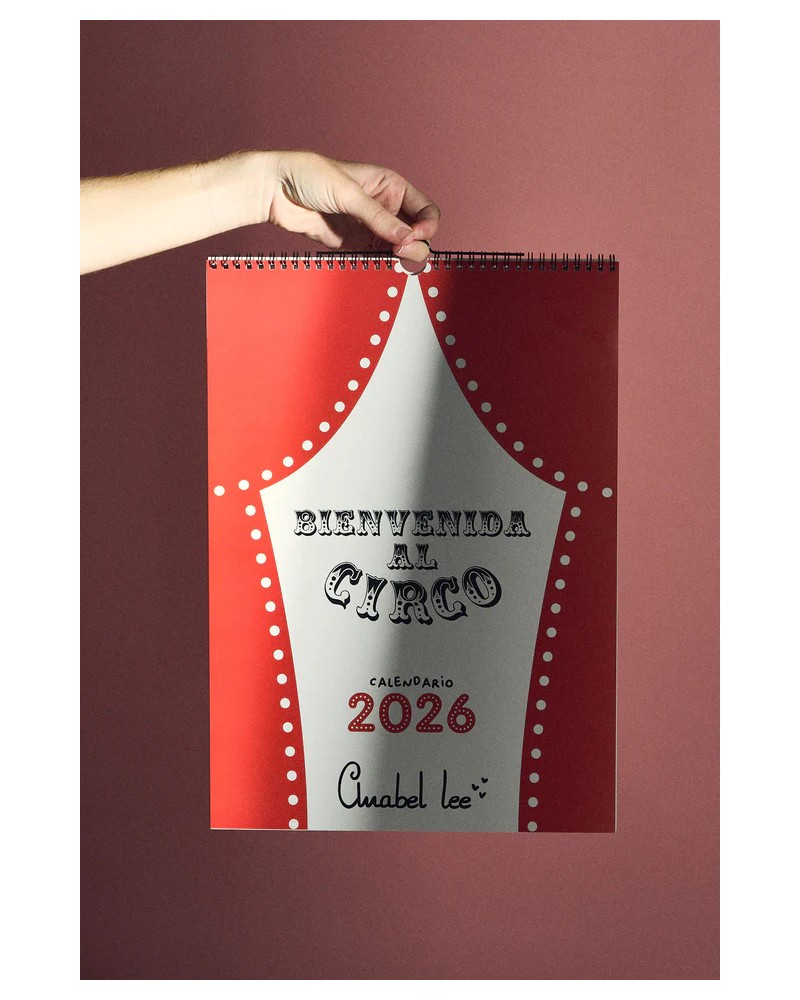 Calendario 2026 Anabel Lee – Ilustrado tamaño A3 con mensajes positivos