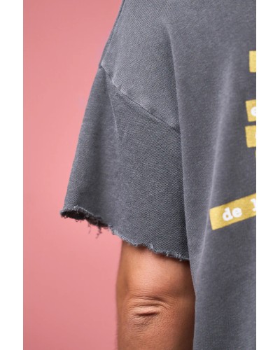 Vestido Luchadora Anabel Lee – oversize con glitter y puntilla