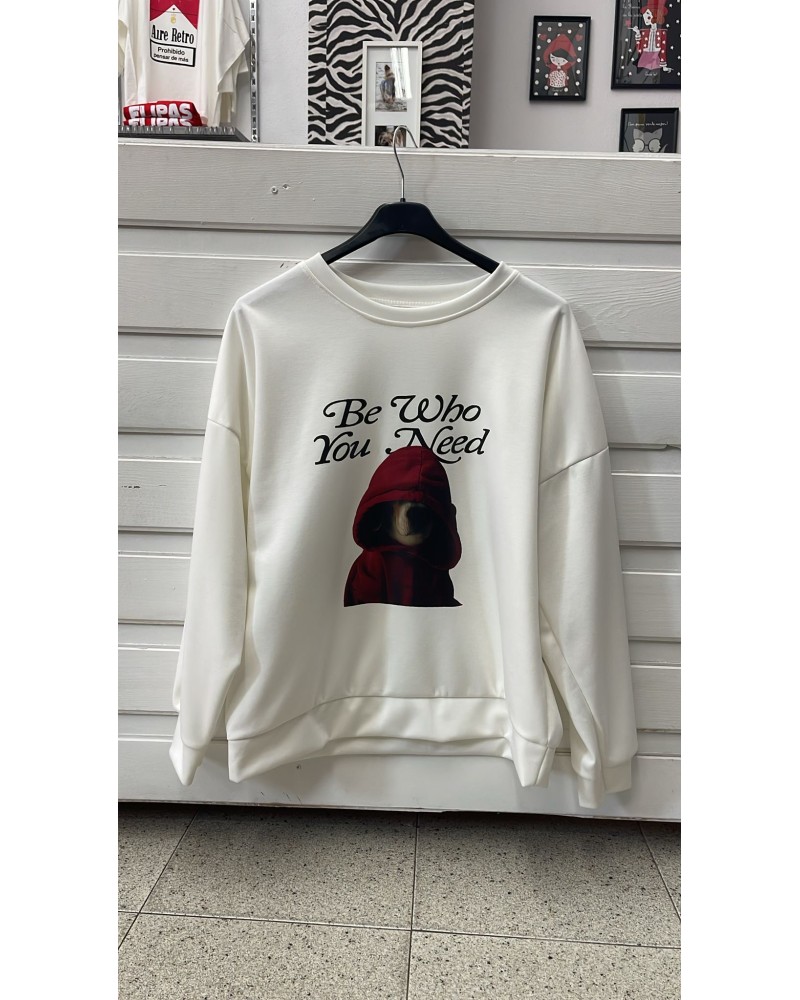 Sudadera “Be Who You Need?” – estilo urbano & actitud _Pensando en ti