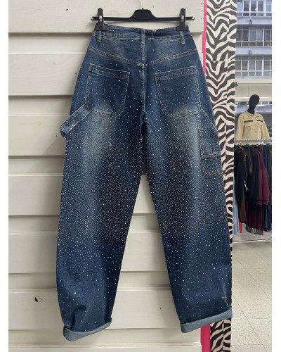 Jeans Momfit Strass – brillo casual con actitud