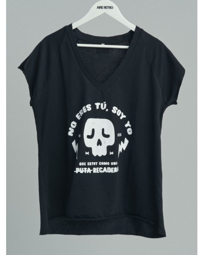 CAMISETA "REGADERA"  NEGRA AIRE RETRO