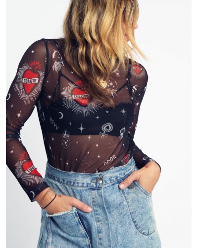 CAMISETA TUL "CORAZONES" AIRE RETO