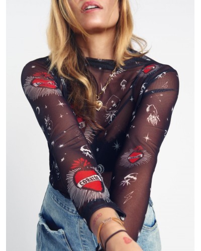 CAMISETA TUL "CORAZONES" AIRE RETO