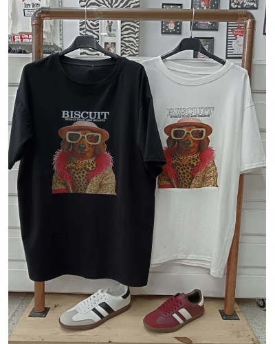 CAMISETA BISCUIT ESTAMPADA