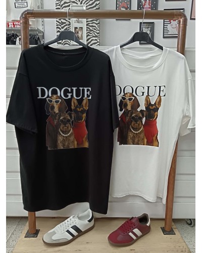 CAMISETA DOGUE ESTAMPADA