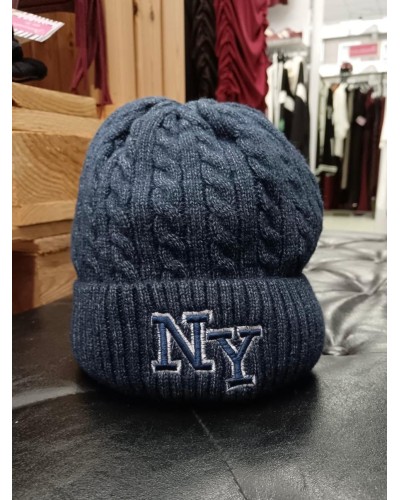 Gorro New York de lana acrílica | estilo urbano con toque retro