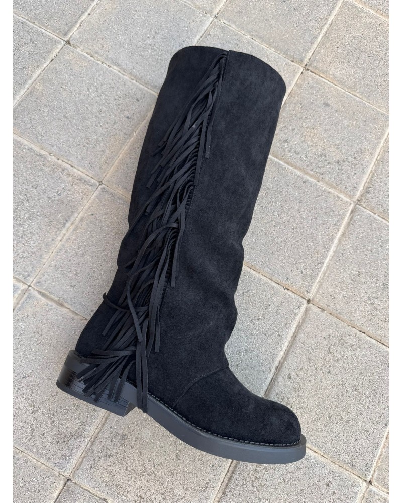 BOTAS PARIS FLECOS NEGRO
