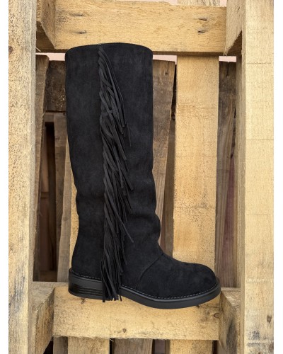 BOTAS PARIS FLECOS NEGRO