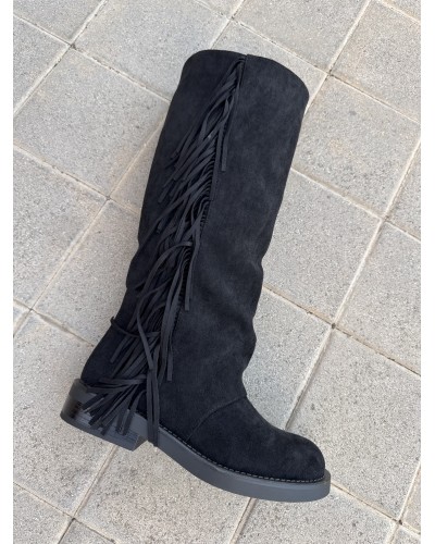 BOTAS PARIS FLECOS NEGRO