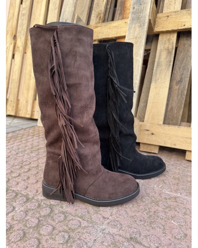 BOTAS PARIS FLECOS NEGRO