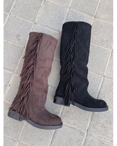BOTAS PARIS FLECOS CHOCOLATE