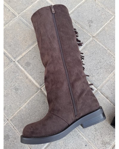 BOTAS PARIS FLECOS CHOCOLATE
