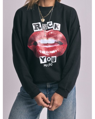 Sudadera “Labios” Rock You · Corte Oversize · 100% algodón · Aire Retro – Pensando En Ti Shop Sudadera “Labios” Rock You · Corte Oversize · 100% algodón · Aire Retro – Pensando En Ti Shop