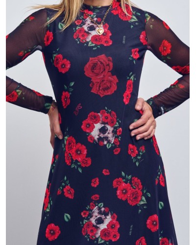 vestido tul aire retro skull vestido tul aire retro skull