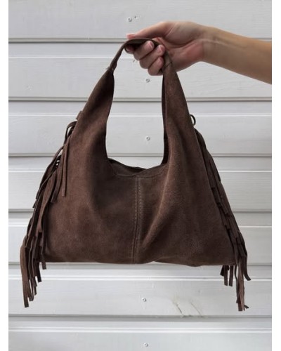 Bolso de Flecos de Piel – Elegante, Boho y Versátil Bolso de Flecos de Piel – Elegante, Boho y Versátil