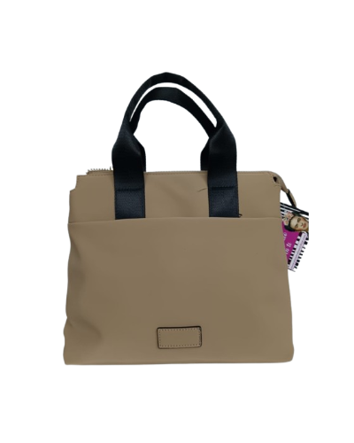 Bolso Beige Impermeable – Asa Bicolor & Estilo Urbano