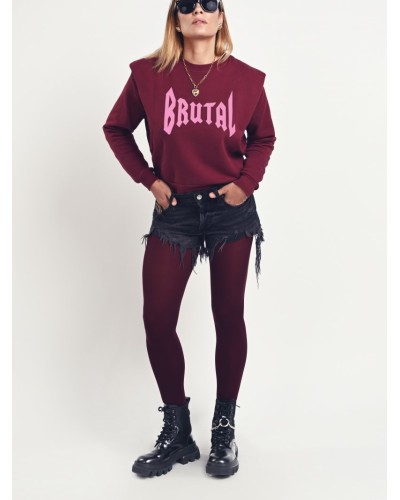 SUDADERA BURDEOS "BRUTAL" AIRE RETRO