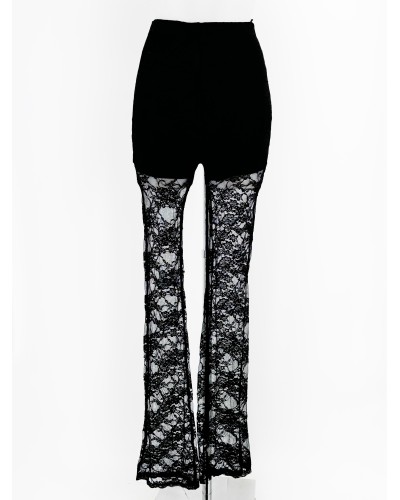 PANTALÓN ENCAJE BLACK FIESTA