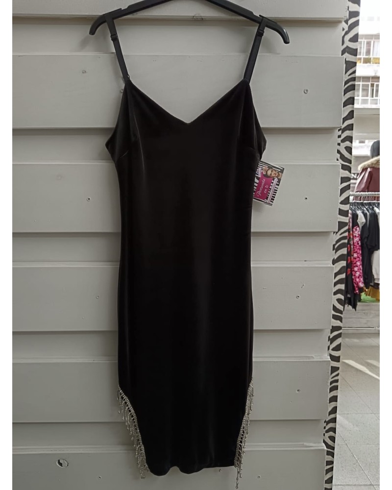 Vestido Terciopelo con Espejos – Glamour y Brillo | Pensando en Ti