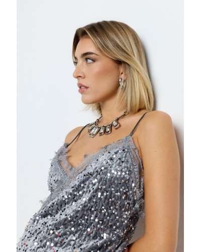 VESTIDO LENCERO ASIMÉTRICO FIESTA