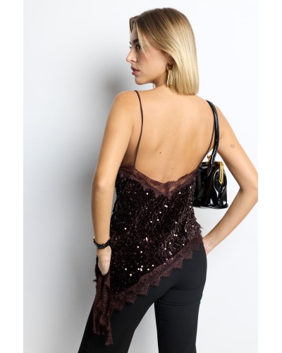 TOP LENCERO LENTEJUELAS FIESTA