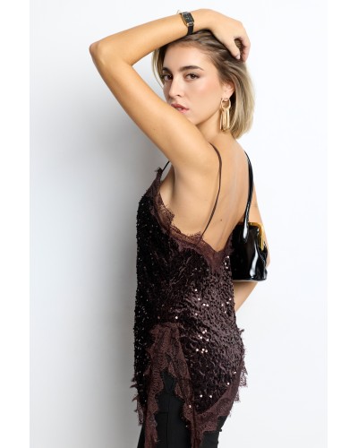 TOP LENCERO LENTEJUELAS FIESTA