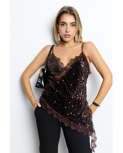 TOP LENCERO LENTEJUELAS FIESTA