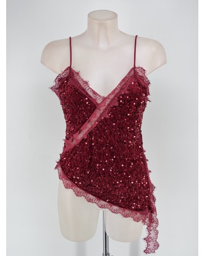 TOP LENCERO LENTEJUELAS FIESTA