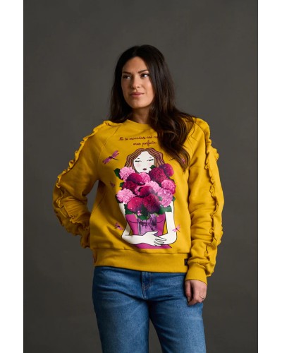 SUDADERA HORTENSIA ANABEL LEE