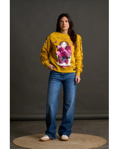 SUDADERA HORTENSIA ANABEL LEE