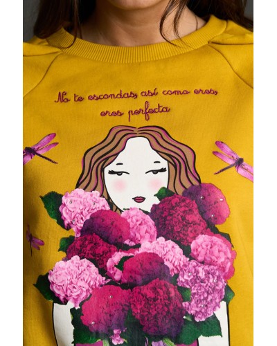 SUDADERA HORTENSIA ANABEL LEE