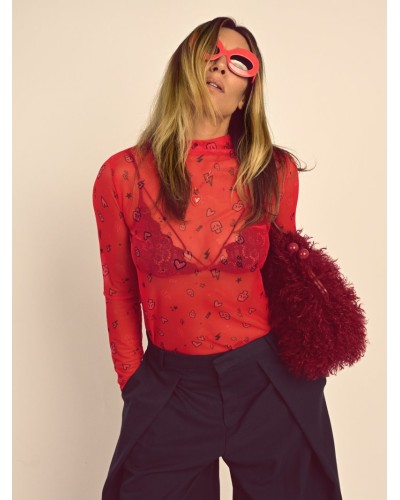 Camiseta Tul “Sara” Aire Retro – Segunda Piel Chic | Pensando en Ti