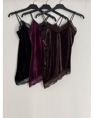 LENCERA ASIMÉTRICA TERCIOPELO