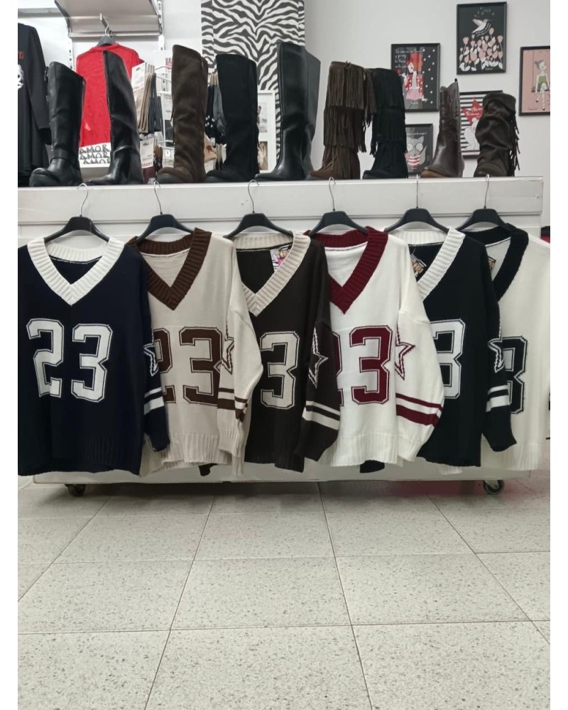 JERSEY "23" CAMEL Y MARRON