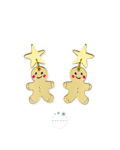 PENDIENTES GALLETITA DE JENGIBRE 17 BY SARA