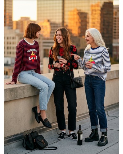 CAMISETA "ROSAS" NEGRA