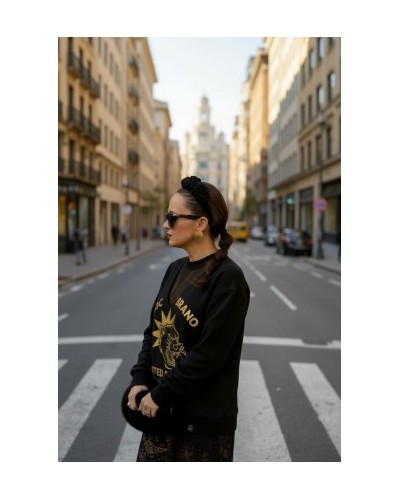 SUDADERA BLACK FELINES NOC THE BRAND