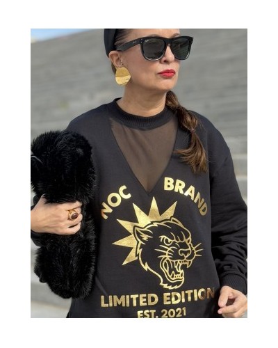 SUDADERA BLACK FELINES NOC THE BRAND