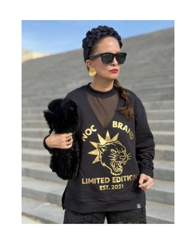 SUDADERA BLACK FELINES NOC THE BRAND