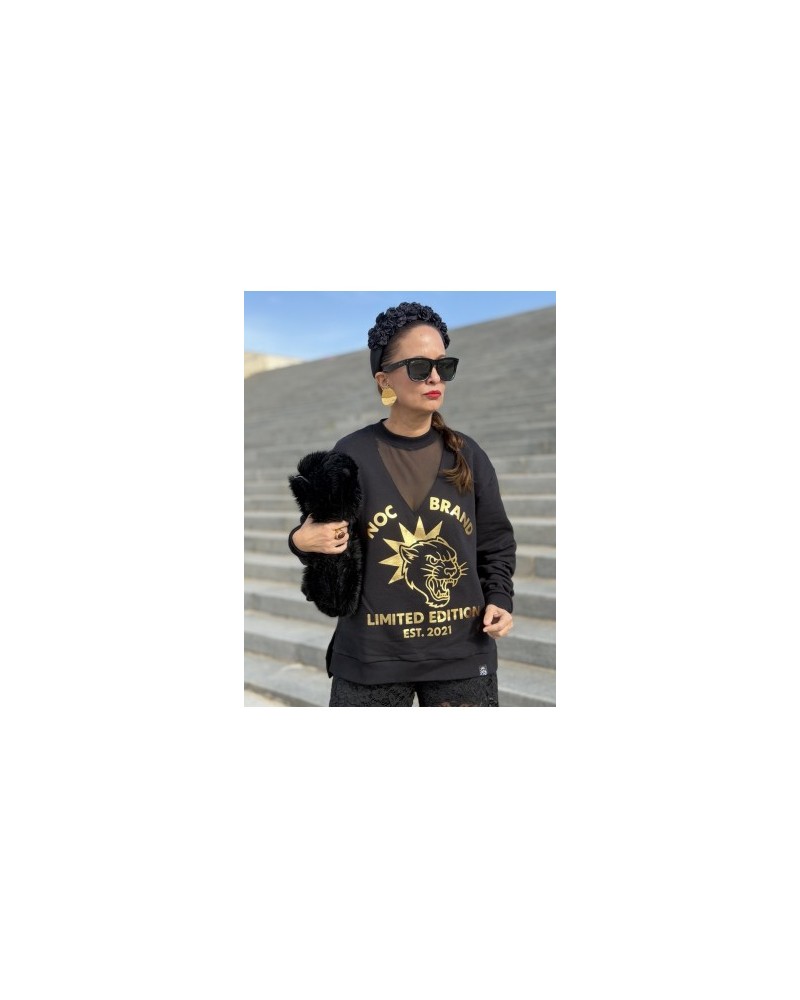 SUDADERA BLACK FELINES NOC THE BRAND