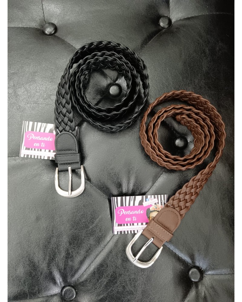 CINTURON TRENZADO COLORES