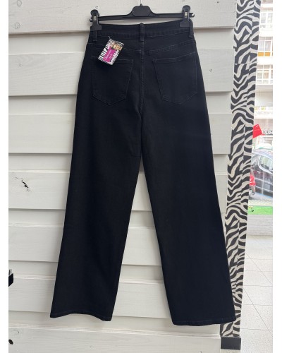 Jeans Negro Cintura Cruzada – Vaqueros Tiro Alto y Trendy | Pensando en Ti