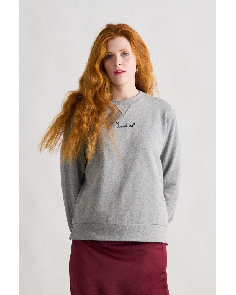 SUDADERA BÁSICA GRIS ANABEL LEE