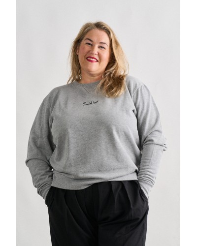 SUDADERA BÁSICA GRIS ANABEL LEE