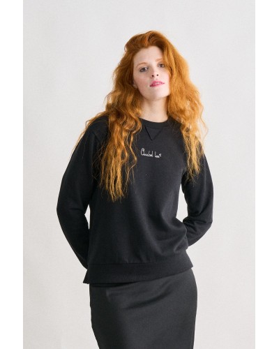 SUDADERA BÁSICA NEGRA ANABEL LEE