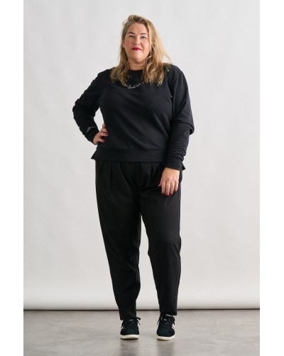 SUDADERA BÁSICA NEGRA ANABEL LEE