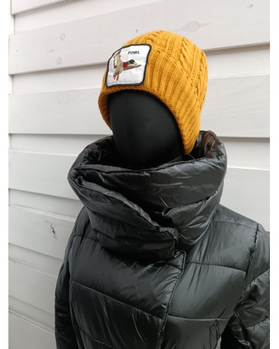 Plumífero Largo Negro de Mujer con Cinturón | Abrigo Elegante y Calentit